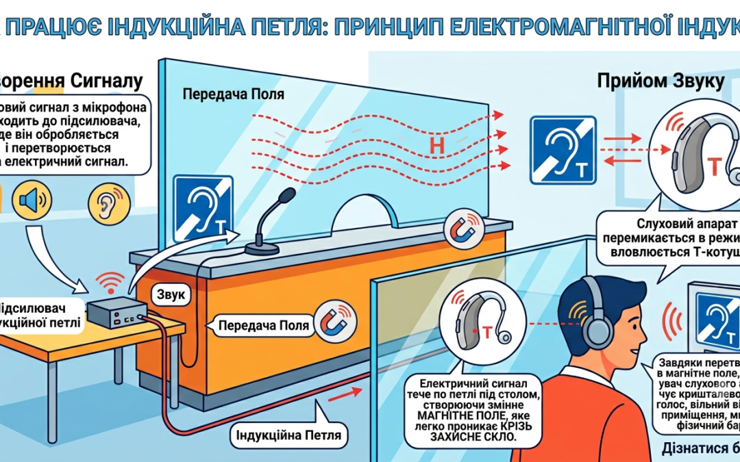 Індукційна петля та захисне скло: як працює система в умовах бар’єру